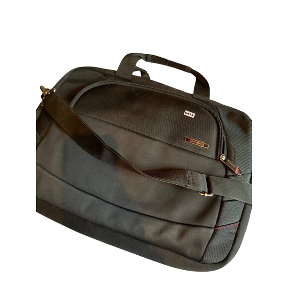 Samsonite Black Laptop Bag With Adjustable Strap & Multiple Compartments Ideal F - Picture 3 of 14